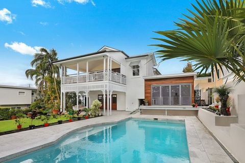 Maison de vacances avec piscine, façade blanche et palmiers